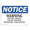 Signmission OSHA Notice Sign, 7" H, Rigid Plastic, NOTICE Warning Battery Cables Can Be Pinched Sign, Landscape OS-NS-P-710-L-16854 - alternate 1